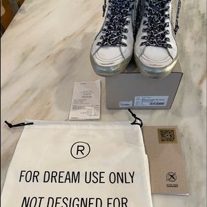 Golden Goose women’s mid star slides box, bag included worn once!